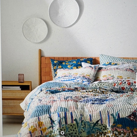 Anthropologie Rosalind Printed Cotton Voile Quilt- - Picture 1 of 4